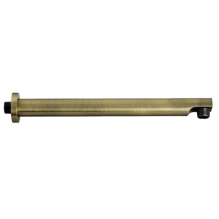 Kingston Brass K8113E3 13-Inch Brass Shower Arm with Flange, Antique Brass K8113E3